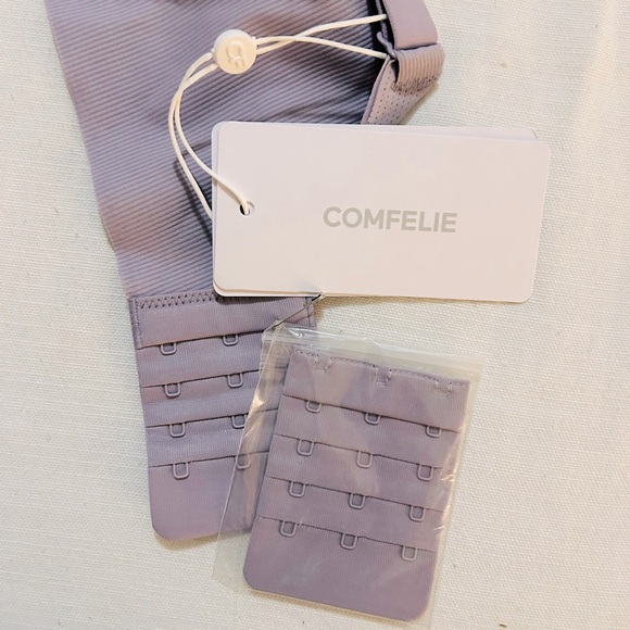 NWT COMFELIE Airlite Breathable Spaghetti Bra with Vertical Stripes - Picture 12 of 15